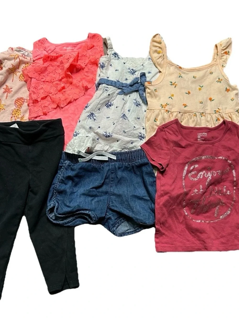 Toddler Girl Summer Tank Tops Romper Shorts T Shirt Size 3T
